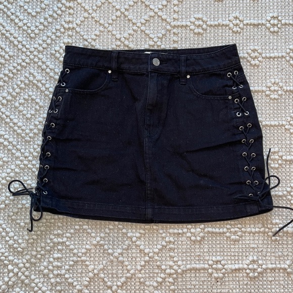 PacSun black denim skirt !! - Picture 1 of 8